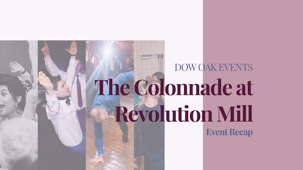 Wedding DJ at The Colonnade at Revolution Mill in Greensboro, NC