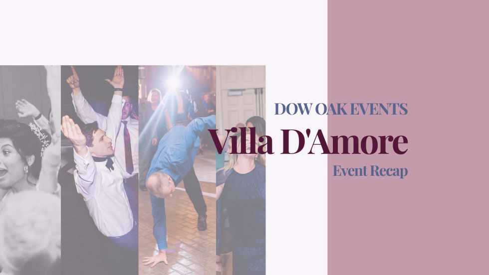 Upbeat dance floor moments and toasts at Villa D’Amore