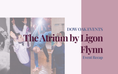 Song transitions and highlights at The Atrium by Ligon Flynn wedding