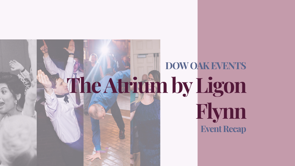 Song transitions and highlights at The Atrium by Ligon Flynn wedding